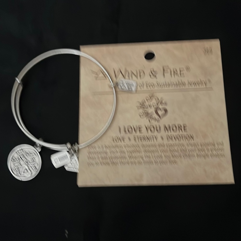 Wind & Fire Silver Bracelet “I Love You More”